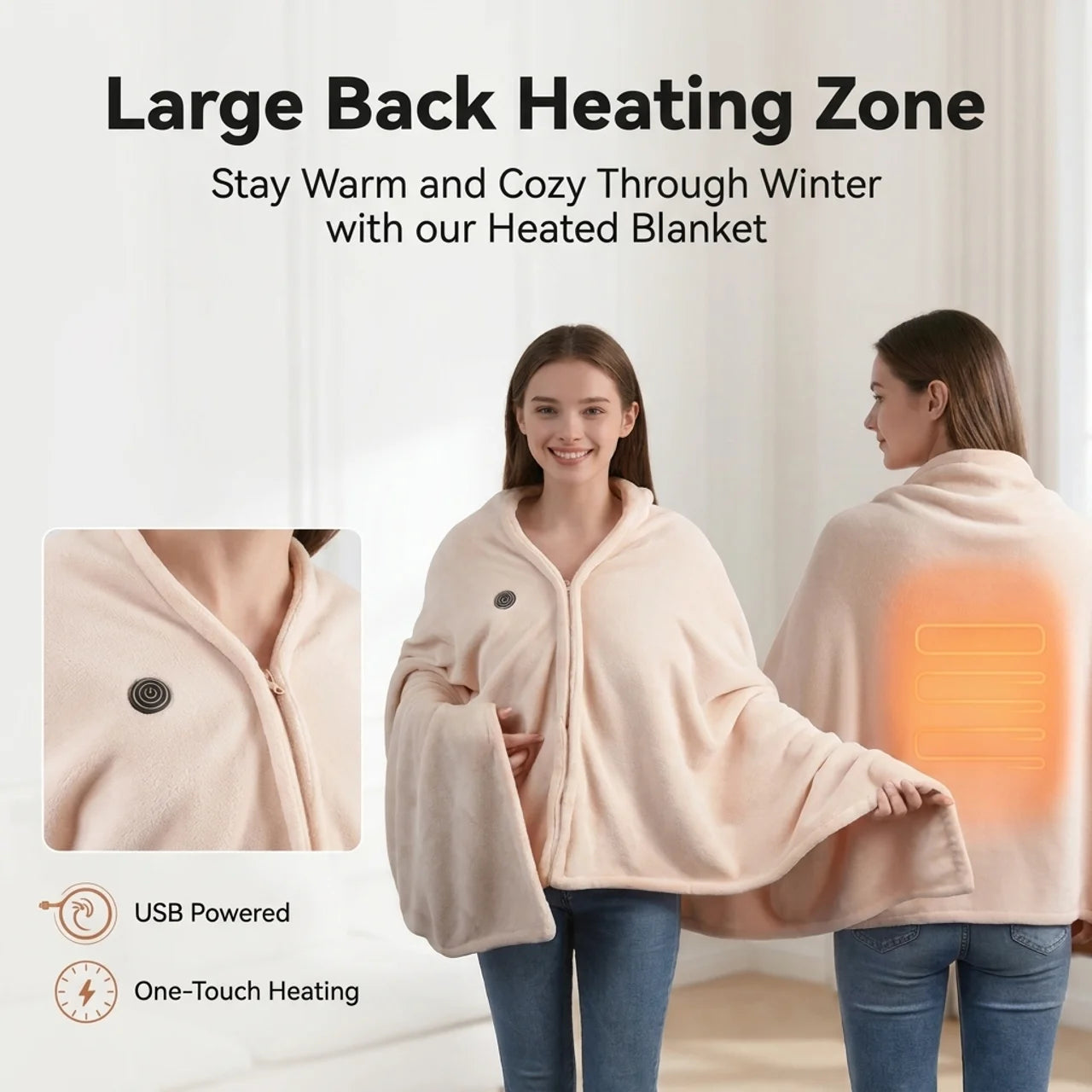 The Snuggly™ Original Heated Blanket Jacket